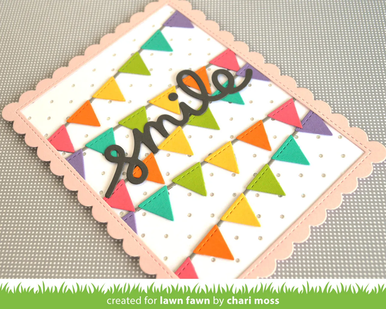 Lawn Fawn Bunting Borders Stanzschablonen Girlande
