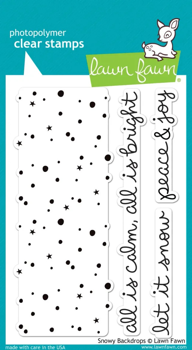 Lawn Fawn Snowy Backdrops LF980 Clear Stempel Winter