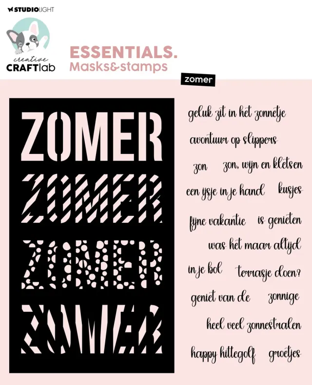 StudioLight Creative Craftlab Mask & Stamps Stempel Sommer