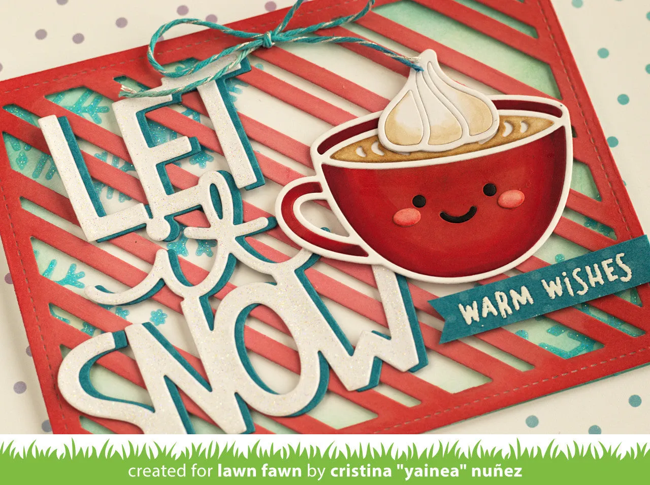 Lawn Fawn Lovely Latte Stanzschablonen Kaffeebecher