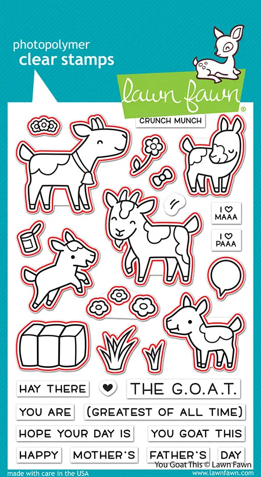 Lawn Fawn You Goat This LF2771 Stanzen Ziege