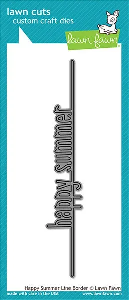Lawn Fawn Happy Summer Line Border Stanzschablone Sommer