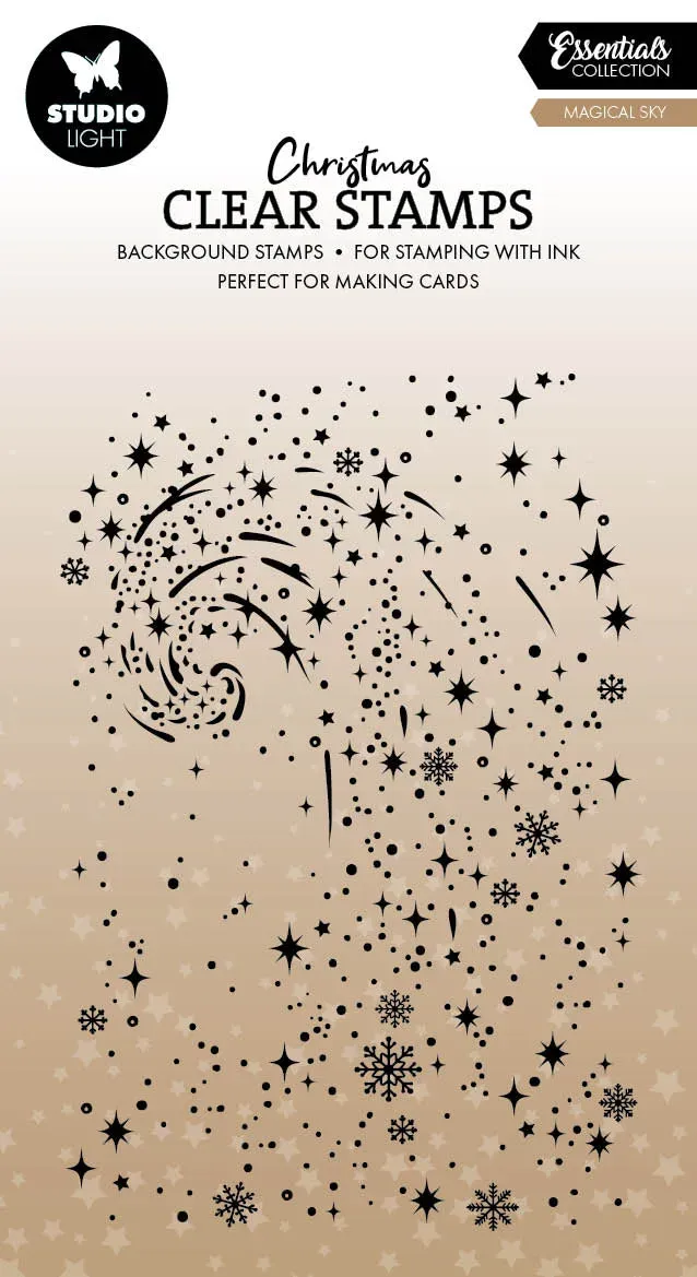 Studio Light Essentials Clear Stamp Snow swirl Hintergrund Photopolymer