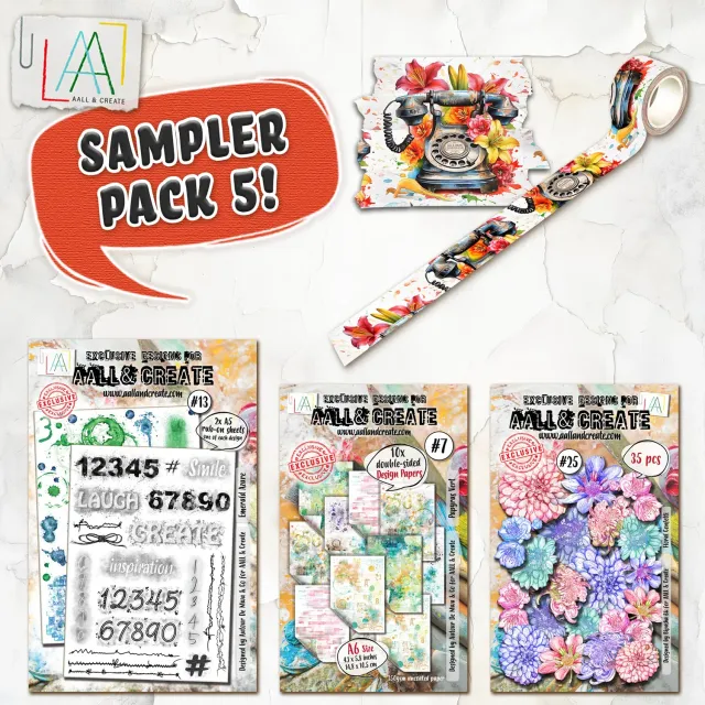 AALL and Create Sampler Pack 5 Set A6 mit Washi Tape