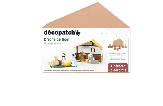 Décopatch NO053C Weihnachtskrippe Pappmaché Figuren