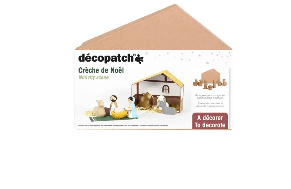 Décopatch NO053C Weihnachtskrippe Pappmaché Figuren