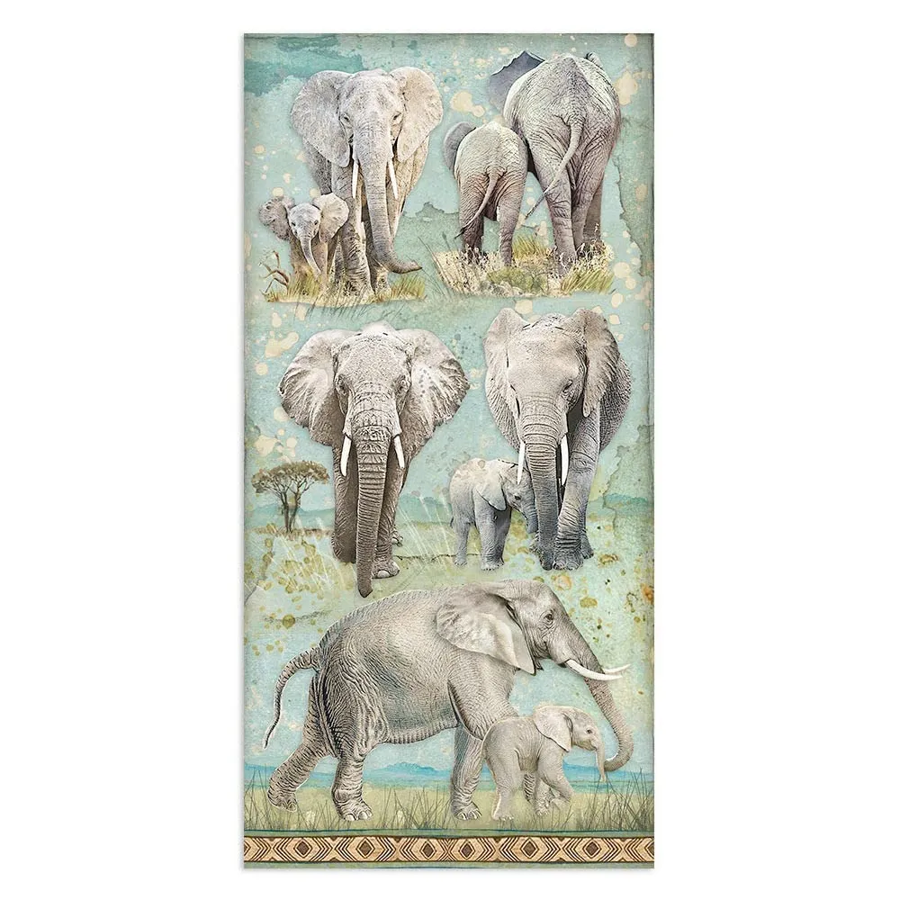 Stamperia Collectables Savana Papier 10 Bogen 15x30,5 cm