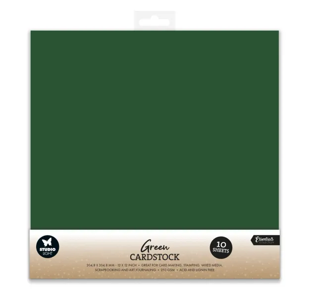 StudioLight Essentials Papier-Set Christmas Green 30,4 cm 10 Bogen