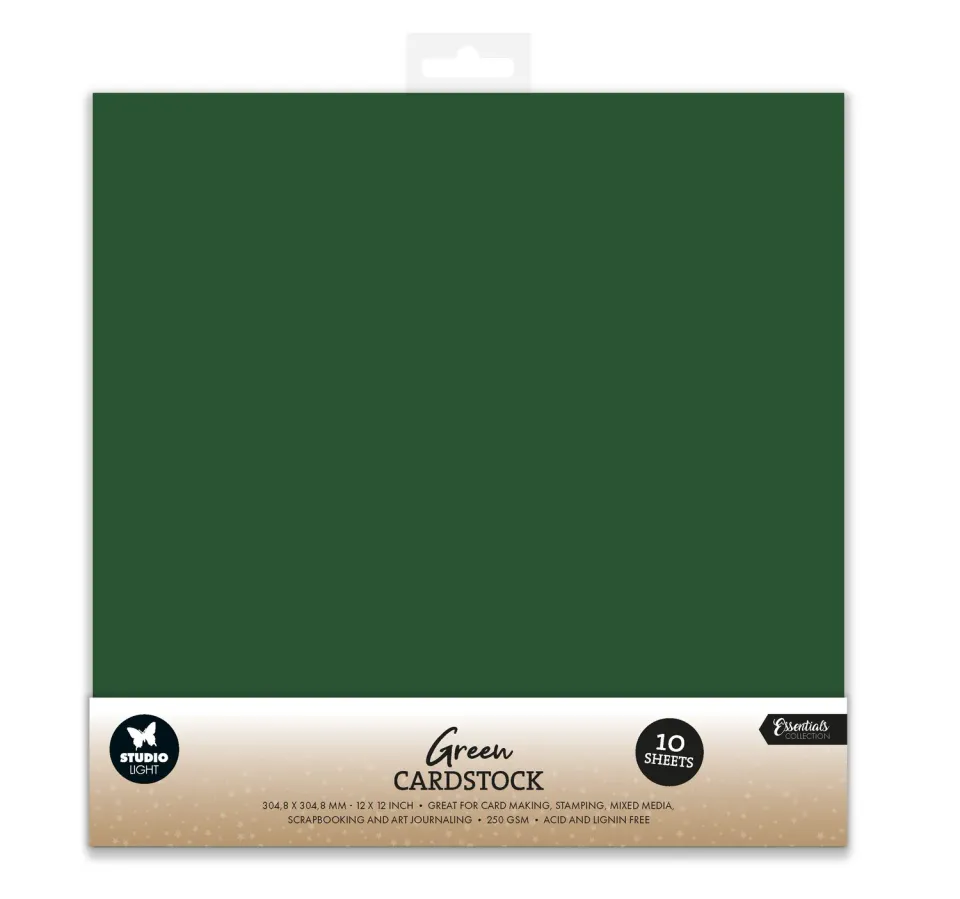 StudioLight Essentials Papier-Set Christmas Green 30,4 cm 10 Bogen