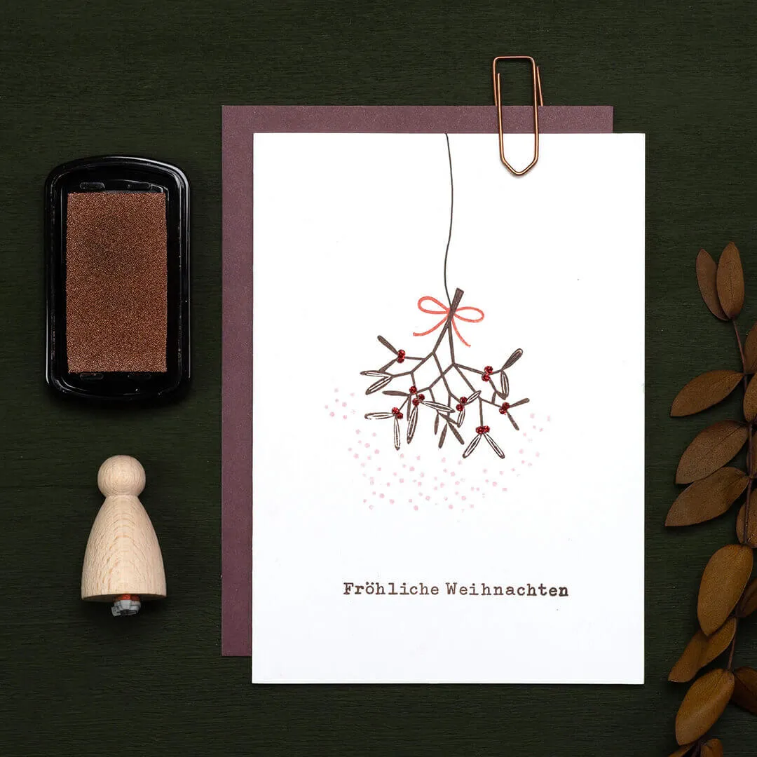 Perlenfischer Wilde Punkte mini Stempel 9 mm Schnee