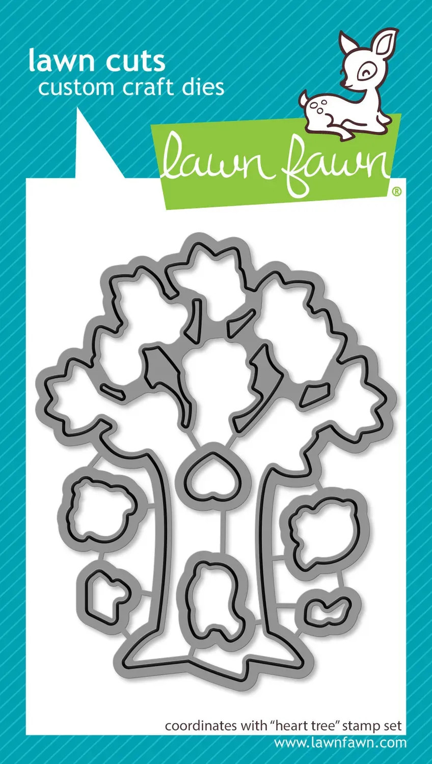 Lawn Fawn Heart Tree Stanzschablonen 7tlg Liebe