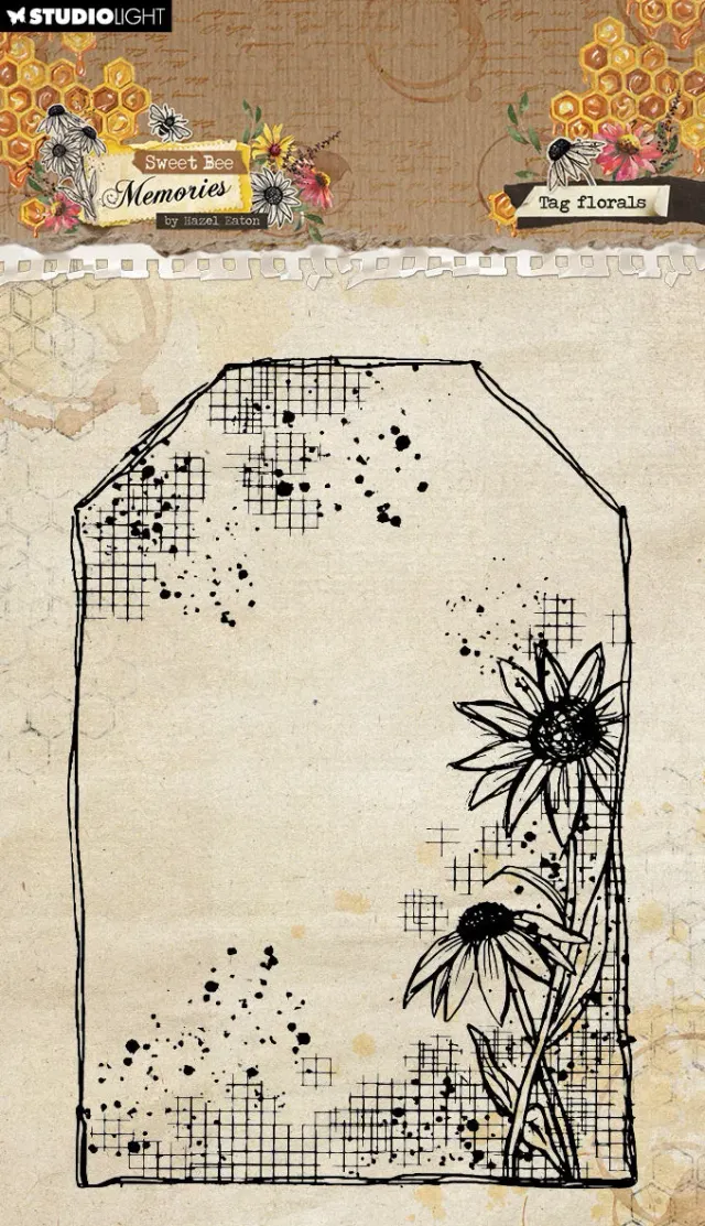 StudioLight Hazel Eaton Tag florals Clear-Stempel Blumen