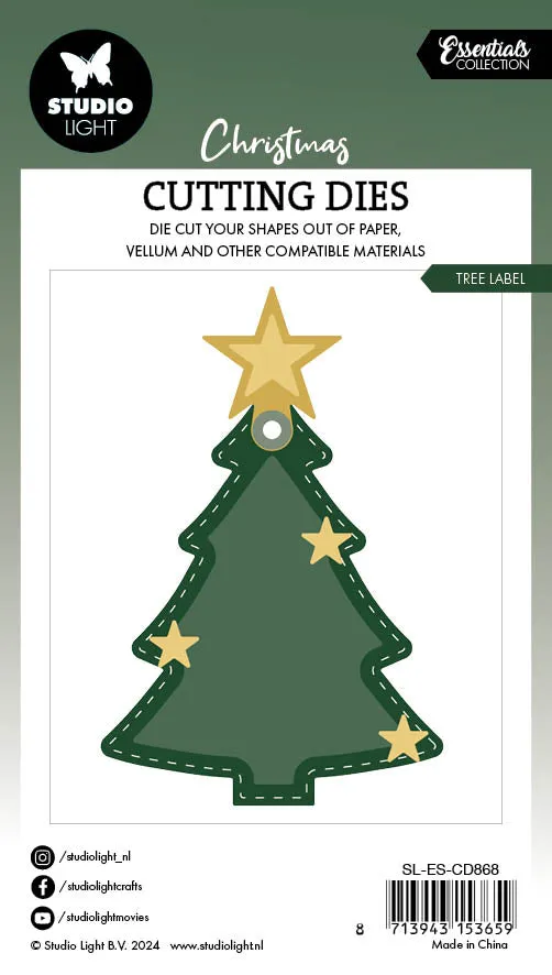 StudioLight Essentials Tree Label Stanzschablone Etikett