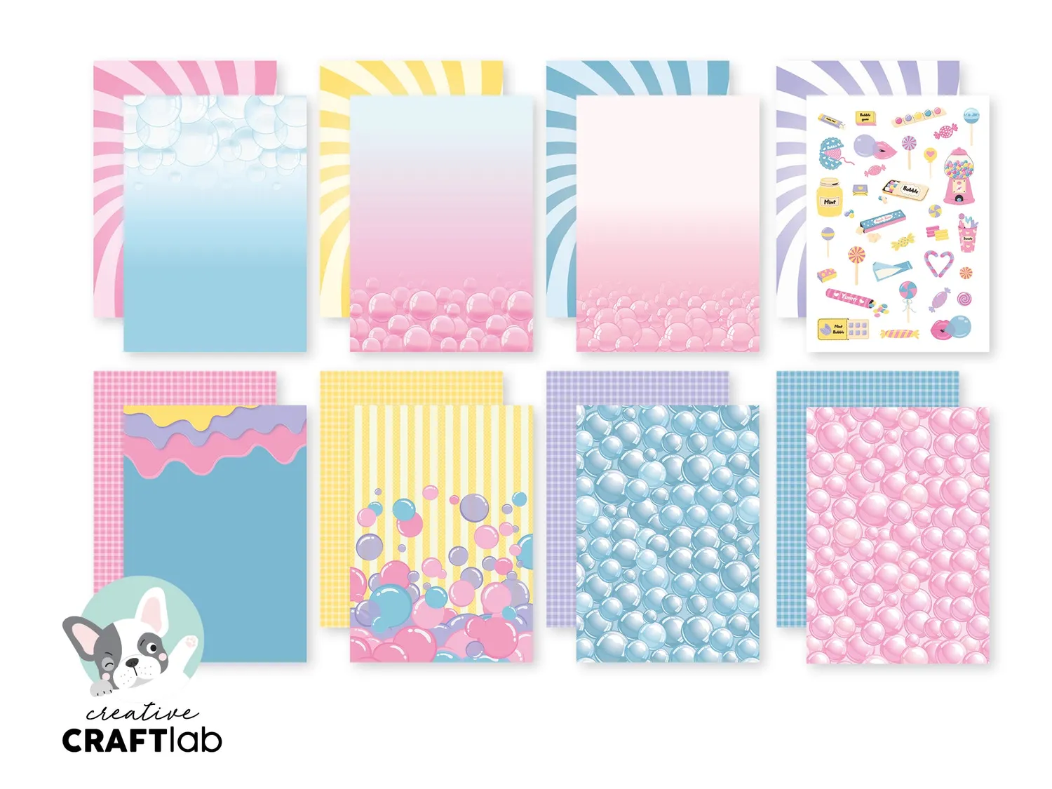 StudioLight Creative Craftlab Friendz Bubblicious Papierblock