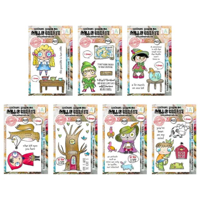 AALL and Create Stories To Tell Stempelset 7x A7 Erzählmotive