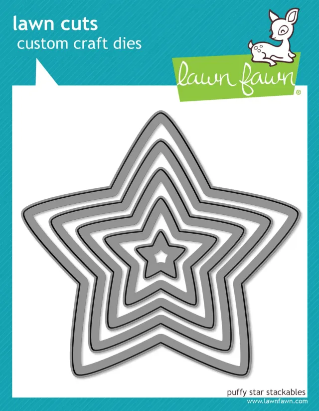 Lawn Fawn Lawn Cuts Puffy Star Stackables Stanzschablonen Sterne