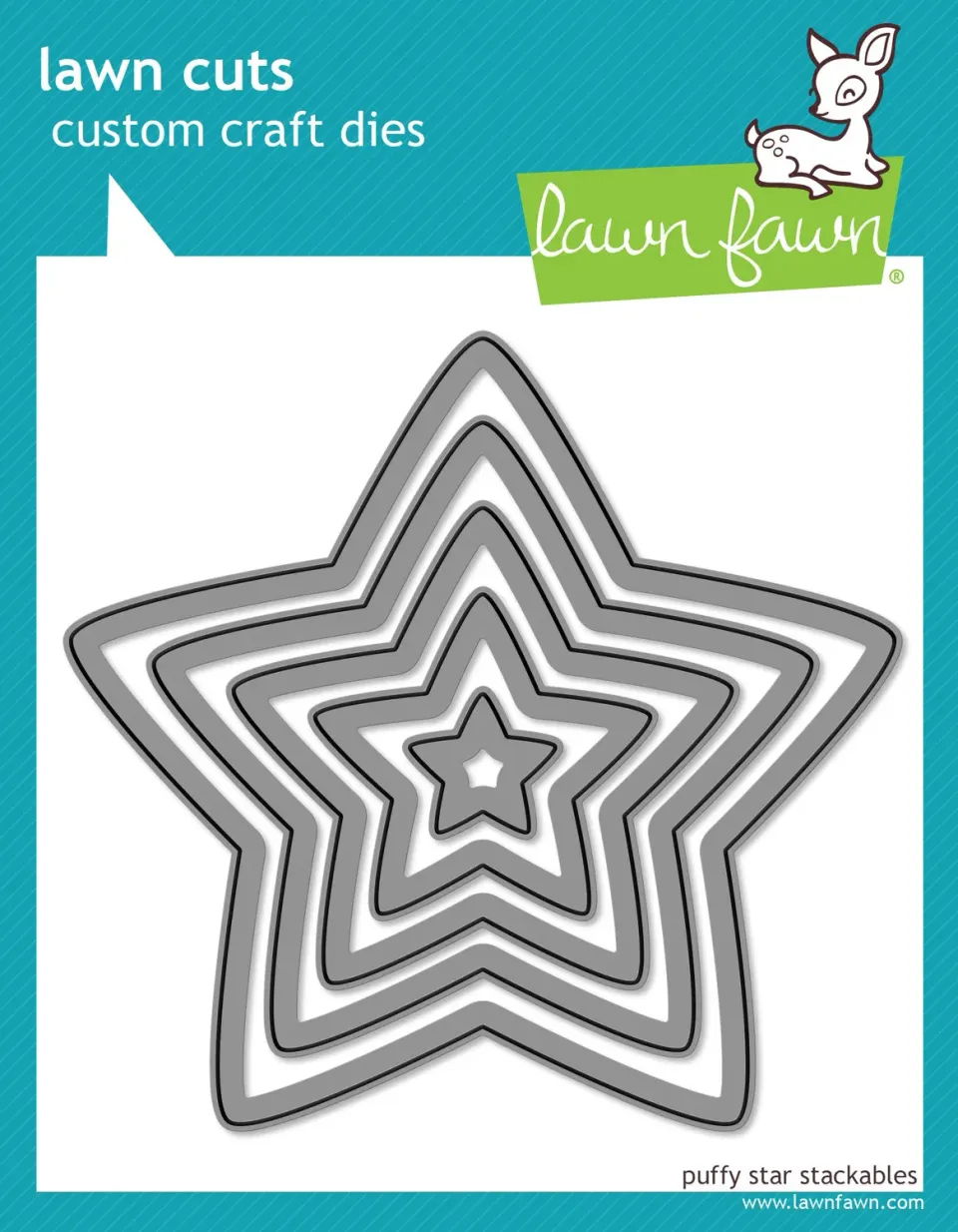 Lawn Fawn Lawn Cuts Puffy Star Stackables Stanzschablonen Sterne