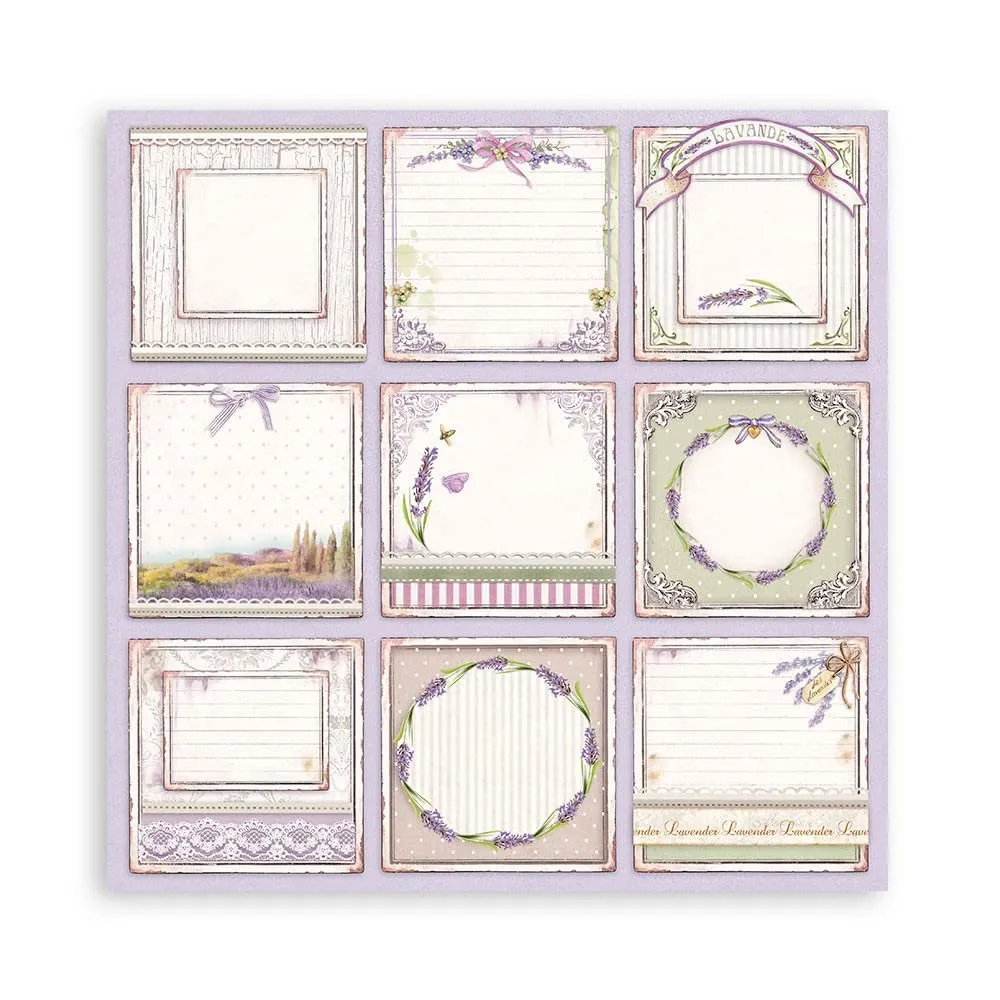 Stamperia Provence SBBXS14 Papierblock 15x15