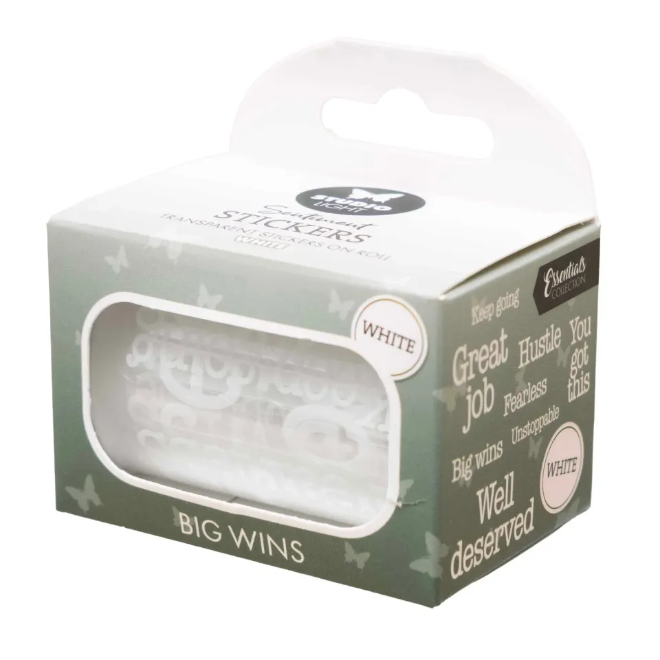 StudioLight Essentials White Big Wins Sticker 5m weiß