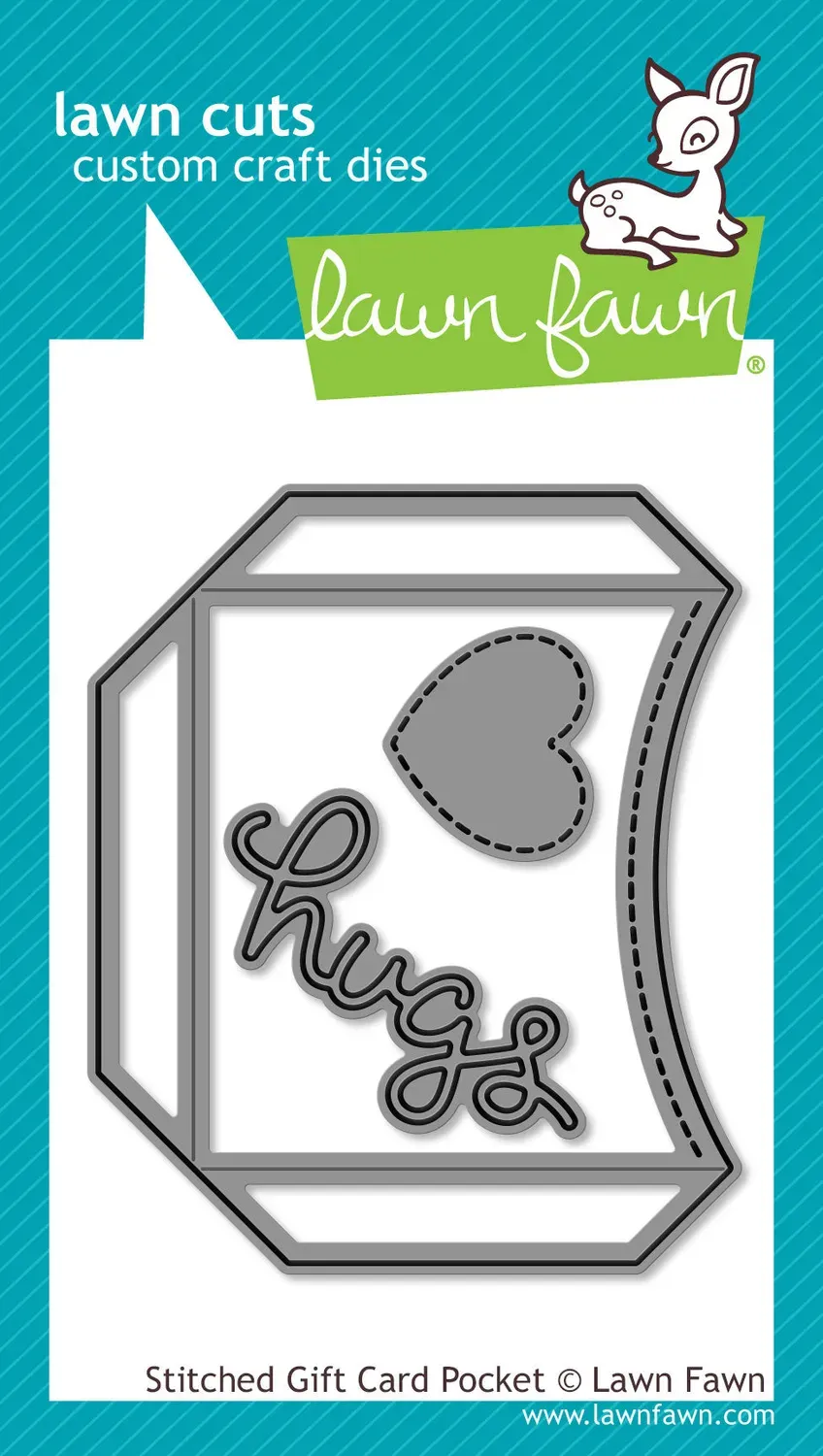 Lawn Fawn Stitched Gift Card Pocket Stanze Geschenkkartenfach