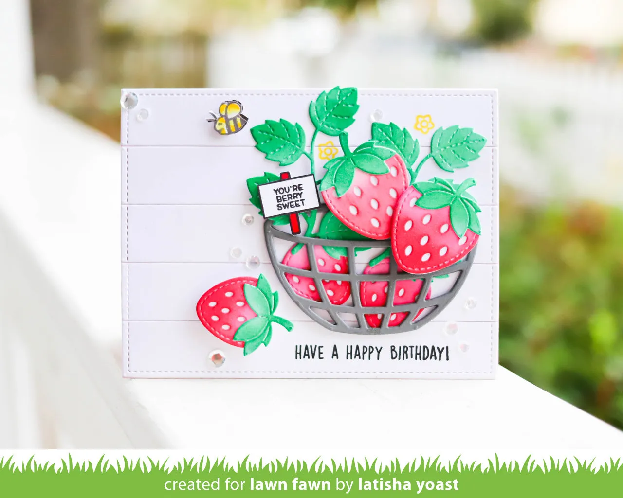 Lawn Fawn Fruit Basket Stanzschablonen Korb 7,9x5 cm