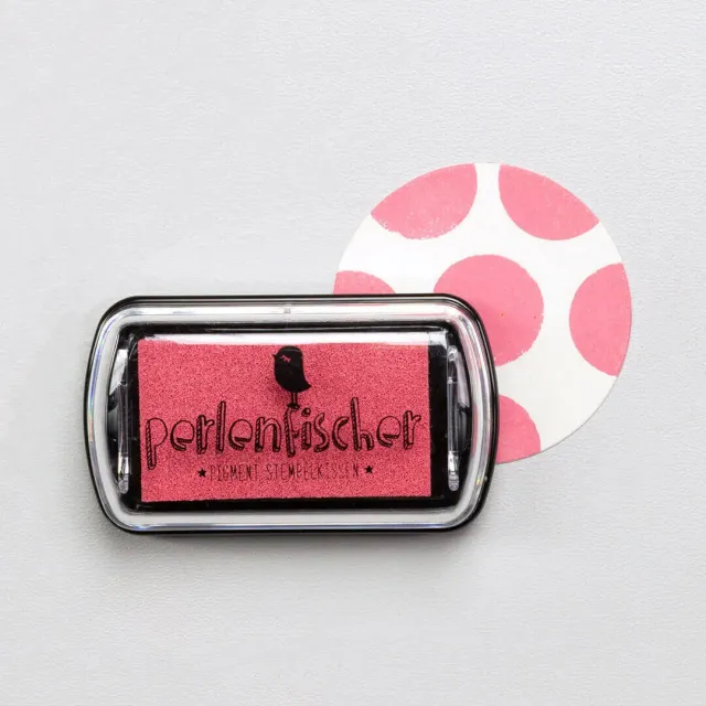 Perlenfischer Flamingo Mini Stempelkissen rosa