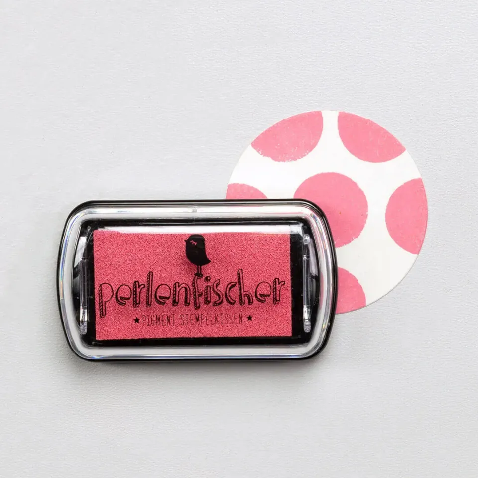 Perlenfischer Flamingo Mini Stempelkissen rosa