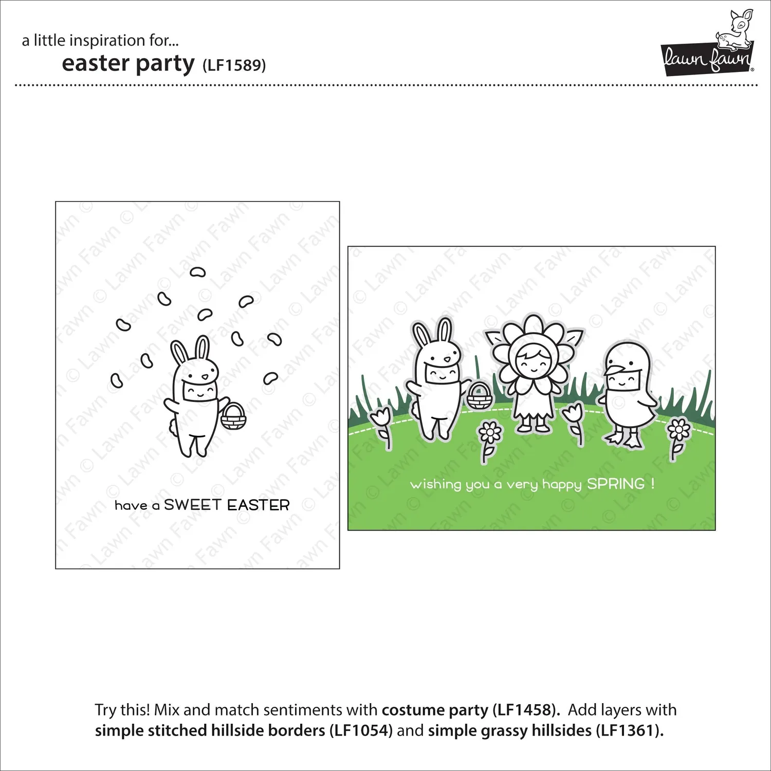 Lawn Fawn Easter Party LF1589 Clear Stamps Ostern