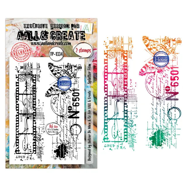 AALL and Create TP-1334 Splatter Film Stempel A6 klar