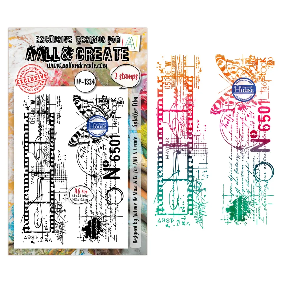 AALL and Create TP-1334 Splatter Film Stempel A6 klar