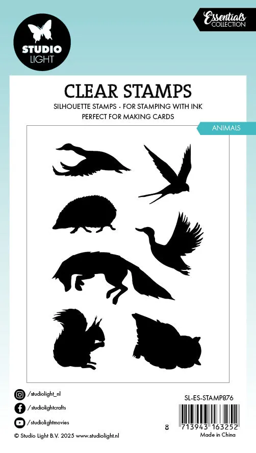 StudioLight Essentials Silhouette Animals Clear Stempel Tiere