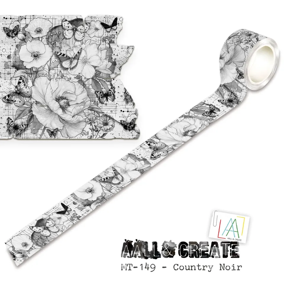 AALL and Create MT-149 Country Noir Washi Tape 25mm 10m