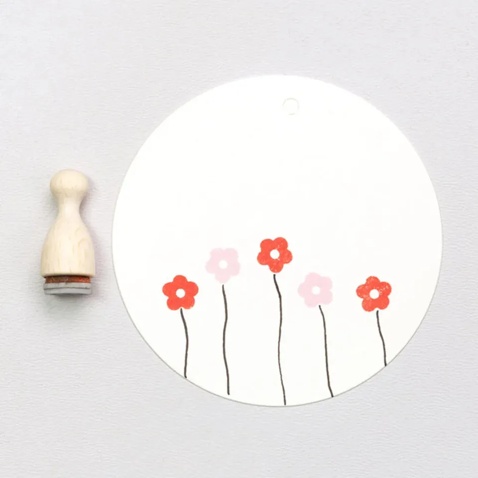 Perlenfischer Blüte mini Stempel 8 x 8 mm Blume