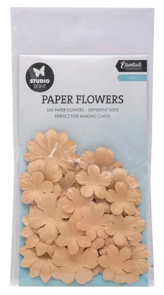 StudioLight Essentials Papierblumen Kraft 25 Stück