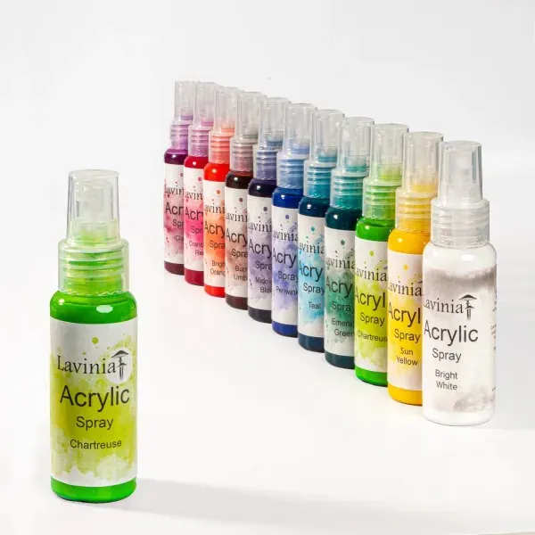 Lavinia Stamps Acrylic Spray Chartreuse Lindgrün