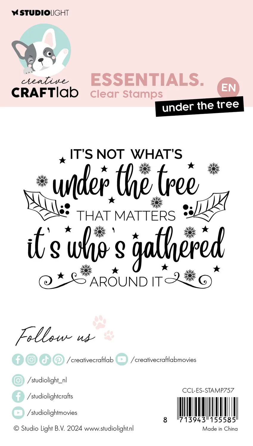 Creative Craftlab Essentials Under the Tree Clear Stempel Weihn.