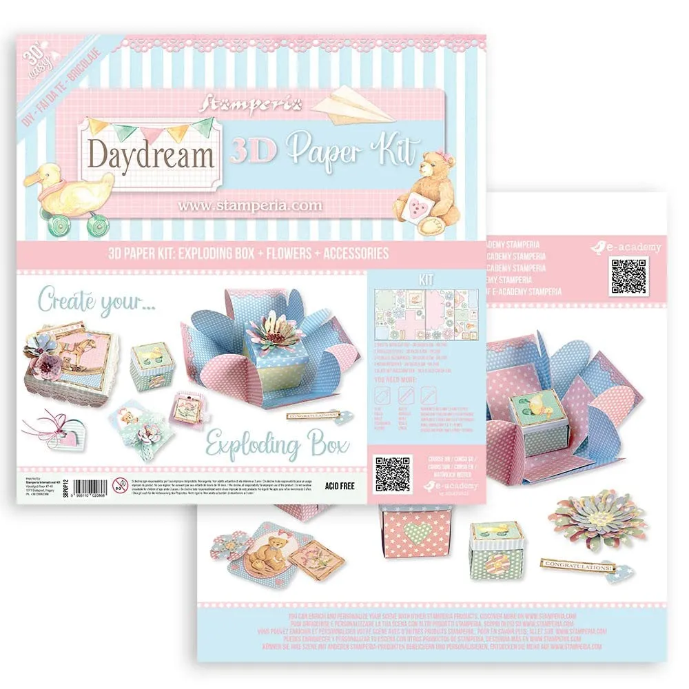 Stamperia DayDream Exploding Box 3D Papier-Kit Boxenbausatz