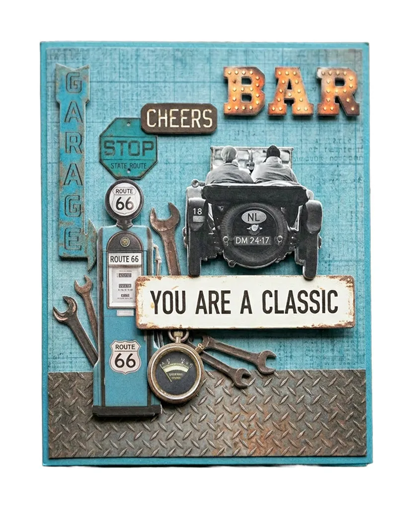 StudioLight Essentials Gearhead Workshop Die-Cut Block 28 Blatt