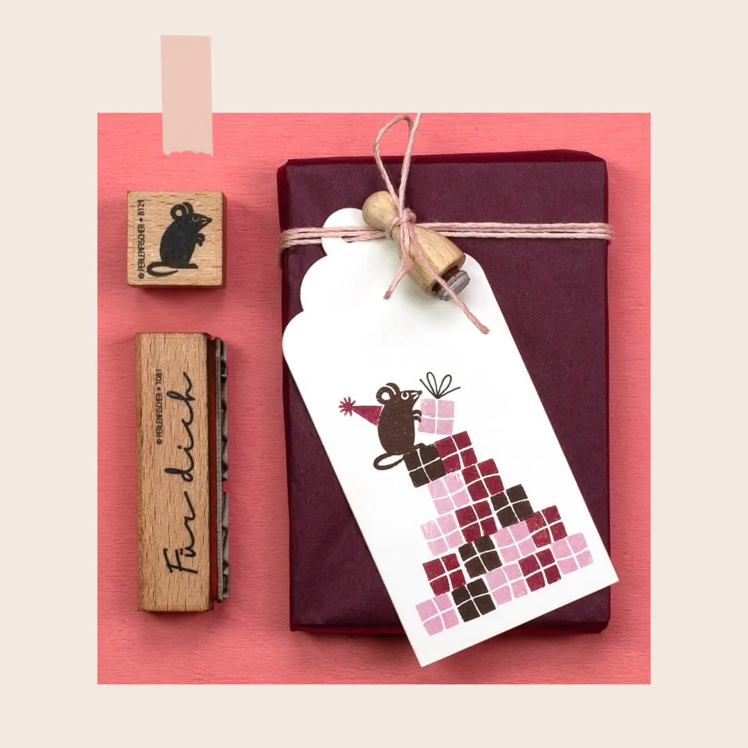 Perlenfischer Partymaus Starter-Stempelset 5 Stempel