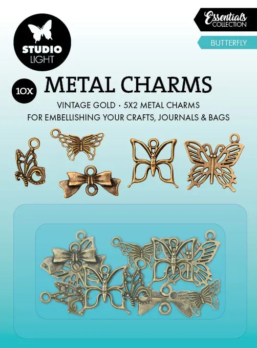 Studio Light Essentials Metallanhänger Butterfly 10 Stück