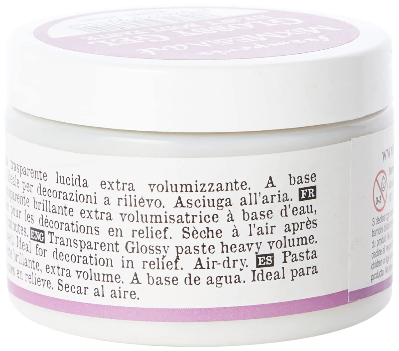 Stamperia Glossy Gel Strukturpaste 150 ml transparent
