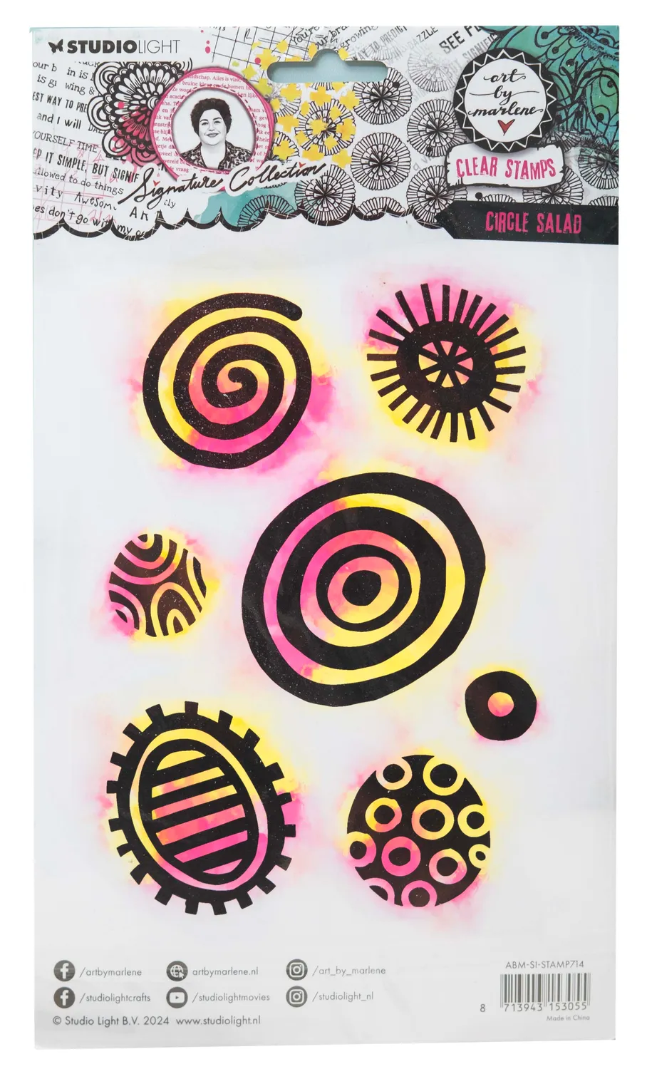 StudioLight Art by Marlene Circle Salad Clear Stempel