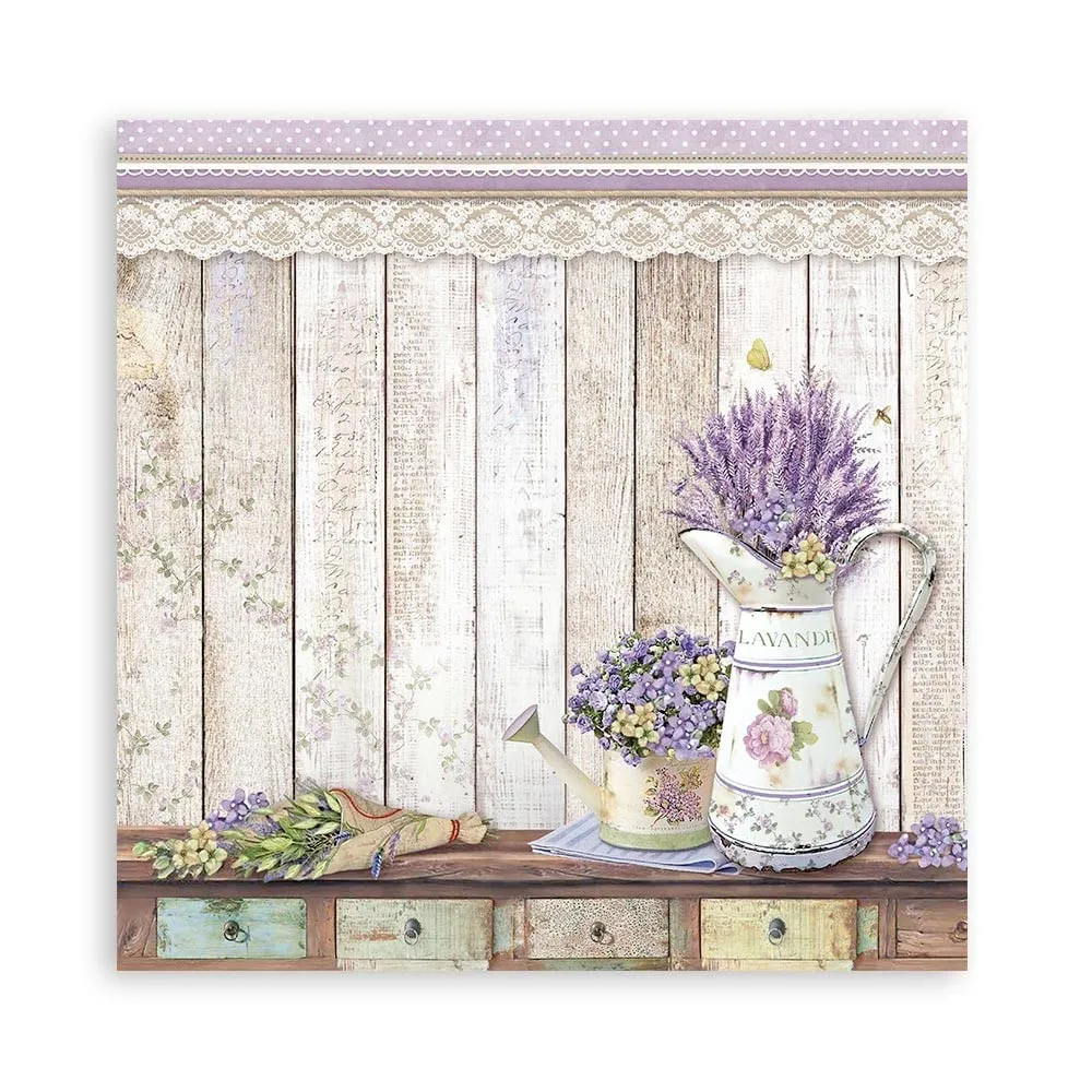 Stamperia Provence SBBXS14 Papierblock 15x15