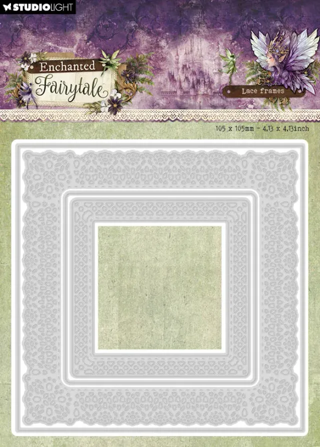 StudioLight Enchanted Fairytale Stanzschablone Lace Frames Square