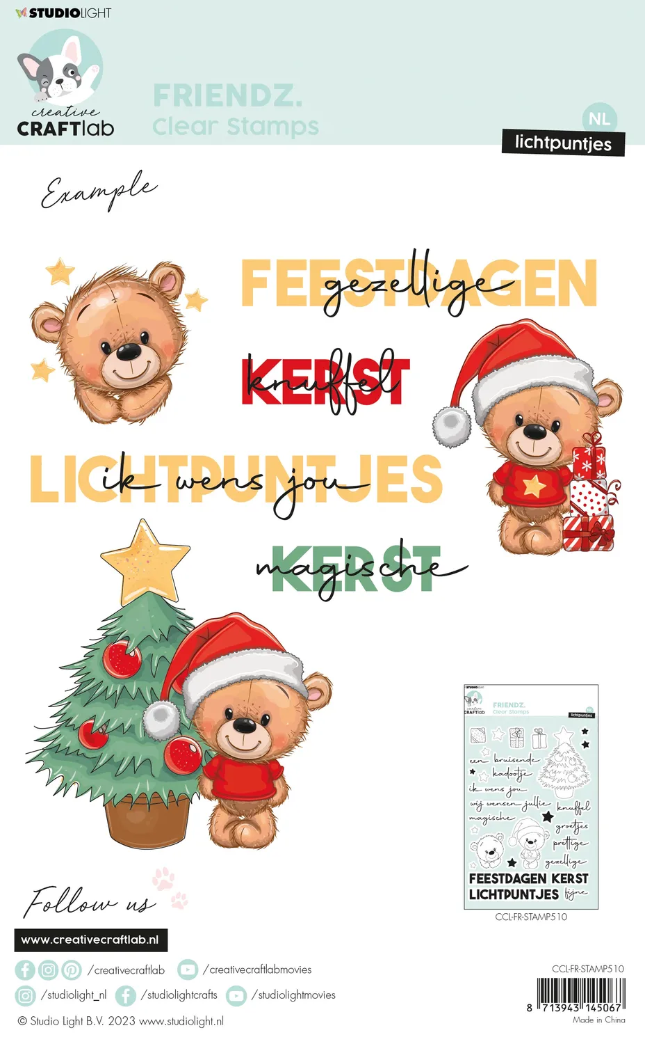 StudioLight Creative Craftlab Friendz Lichtpuntjes Clear Stempel