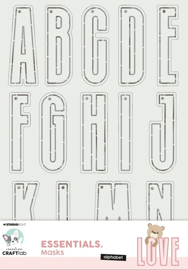 Creative Craftlab Essentials Mask Schablone Alphabet