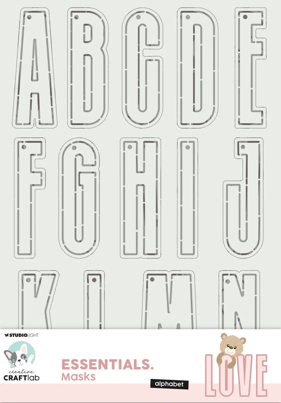 Creative Craftlab Essentials Mask Schablone Alphabet