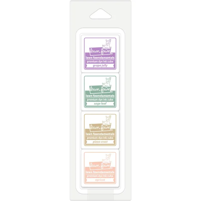 Lawn Fawn Secret Garden Ink Cube Stempelkissen 4 Würfel pastell