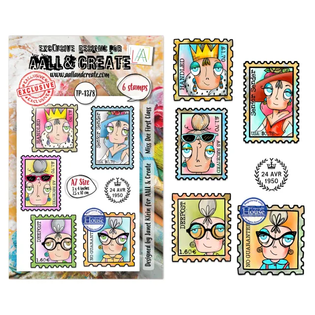 AALL and Create TP-1378 Miss Dee First Class Stempel A7