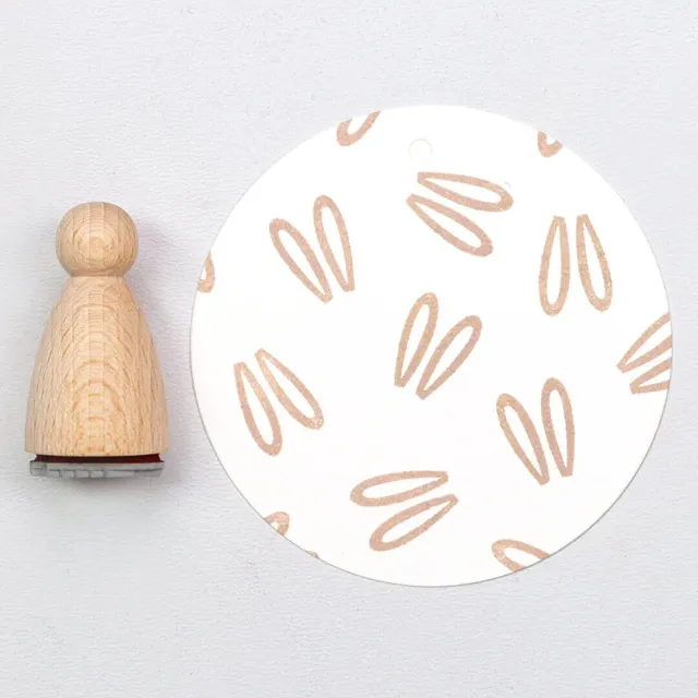 Perlenfischer Hasenohren Stempel Ostern 11x15 mm